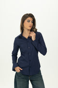 Navy Blue Classic Fitted Shirt