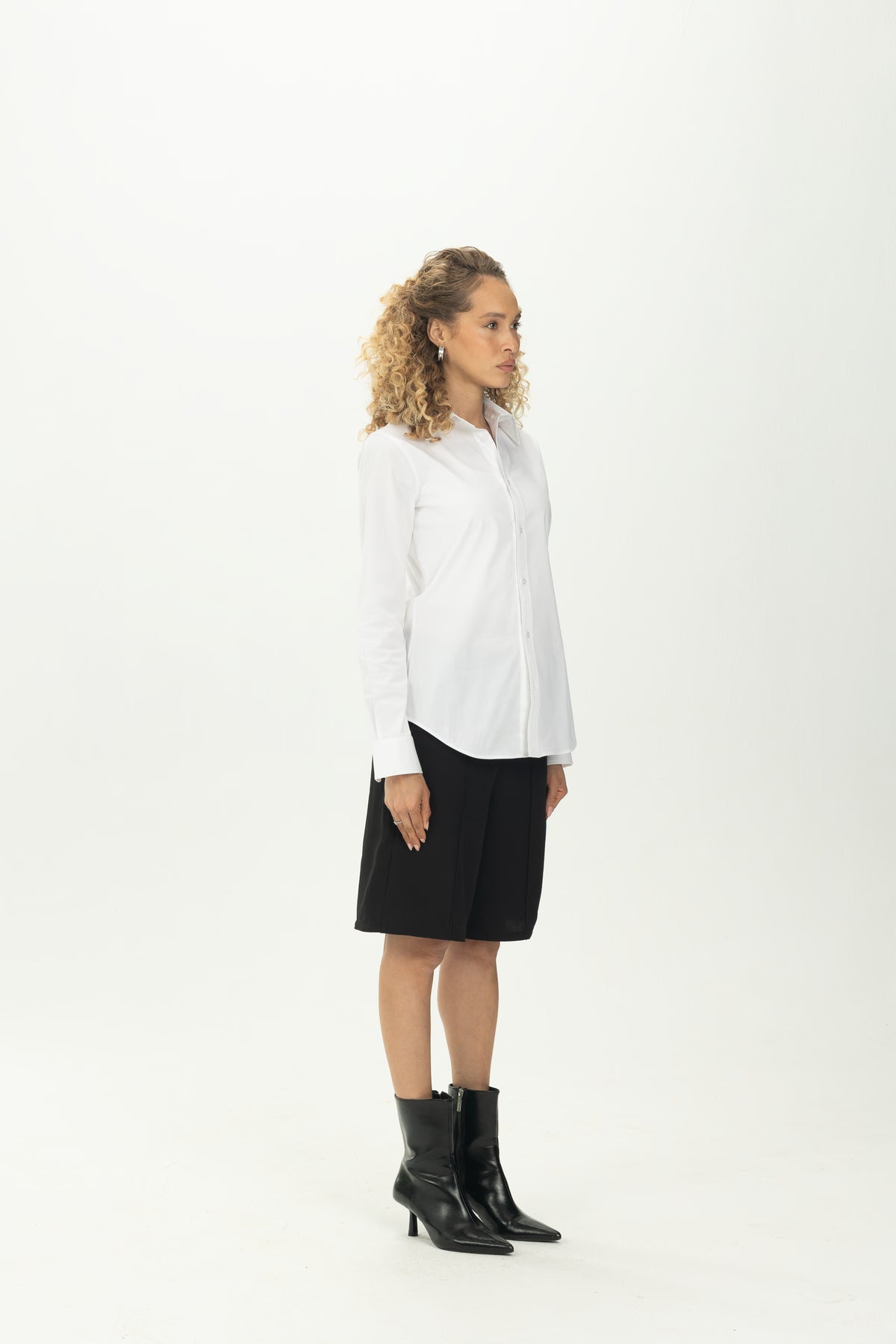 White Classic Fitted Shirt