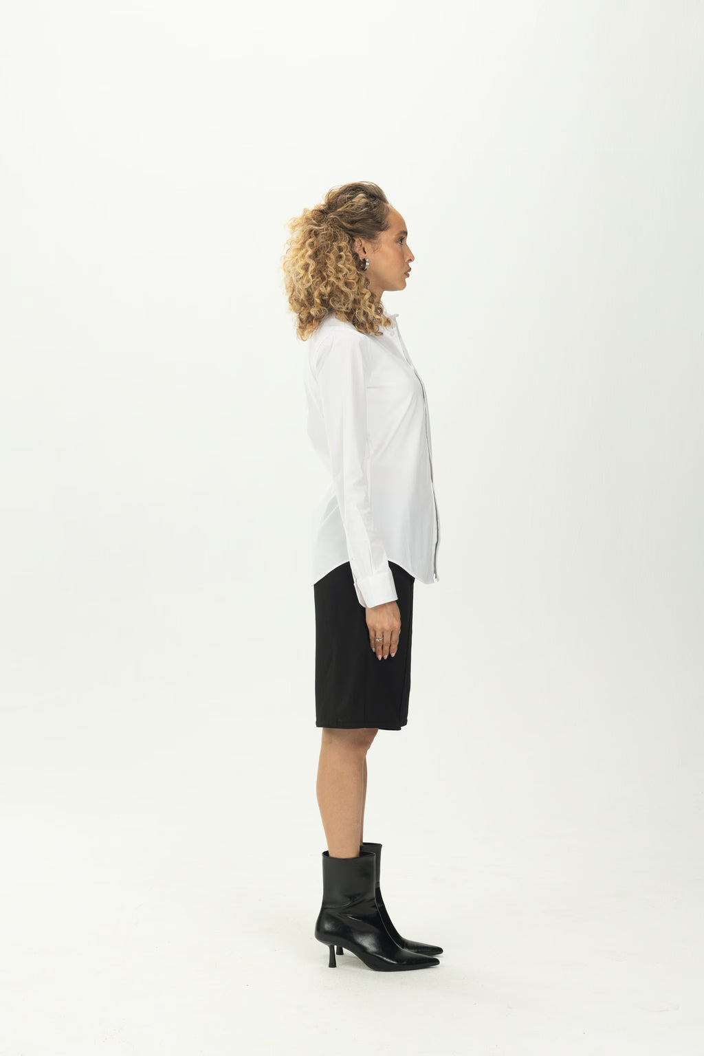 White Classic Fitted Shirt
