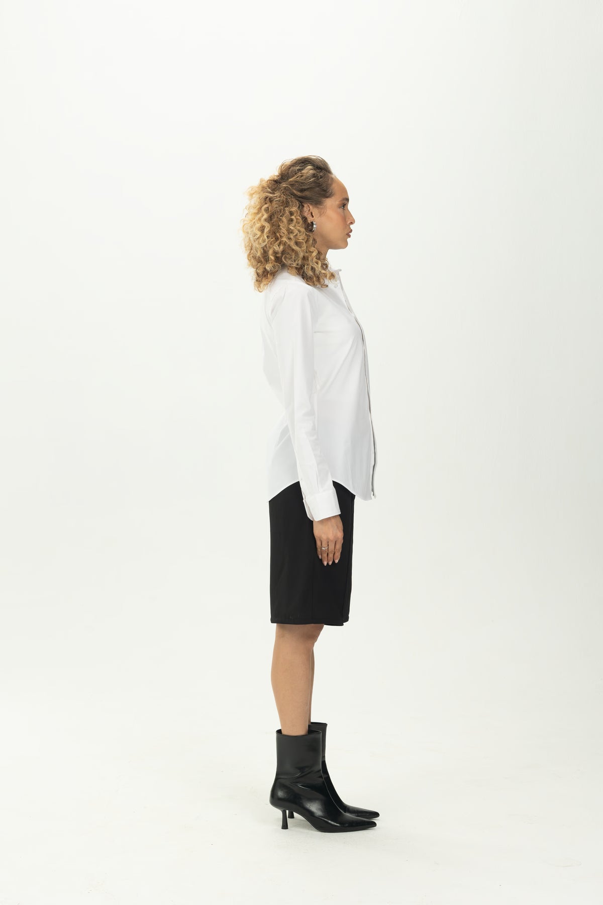 White Classic Fitted Shirt