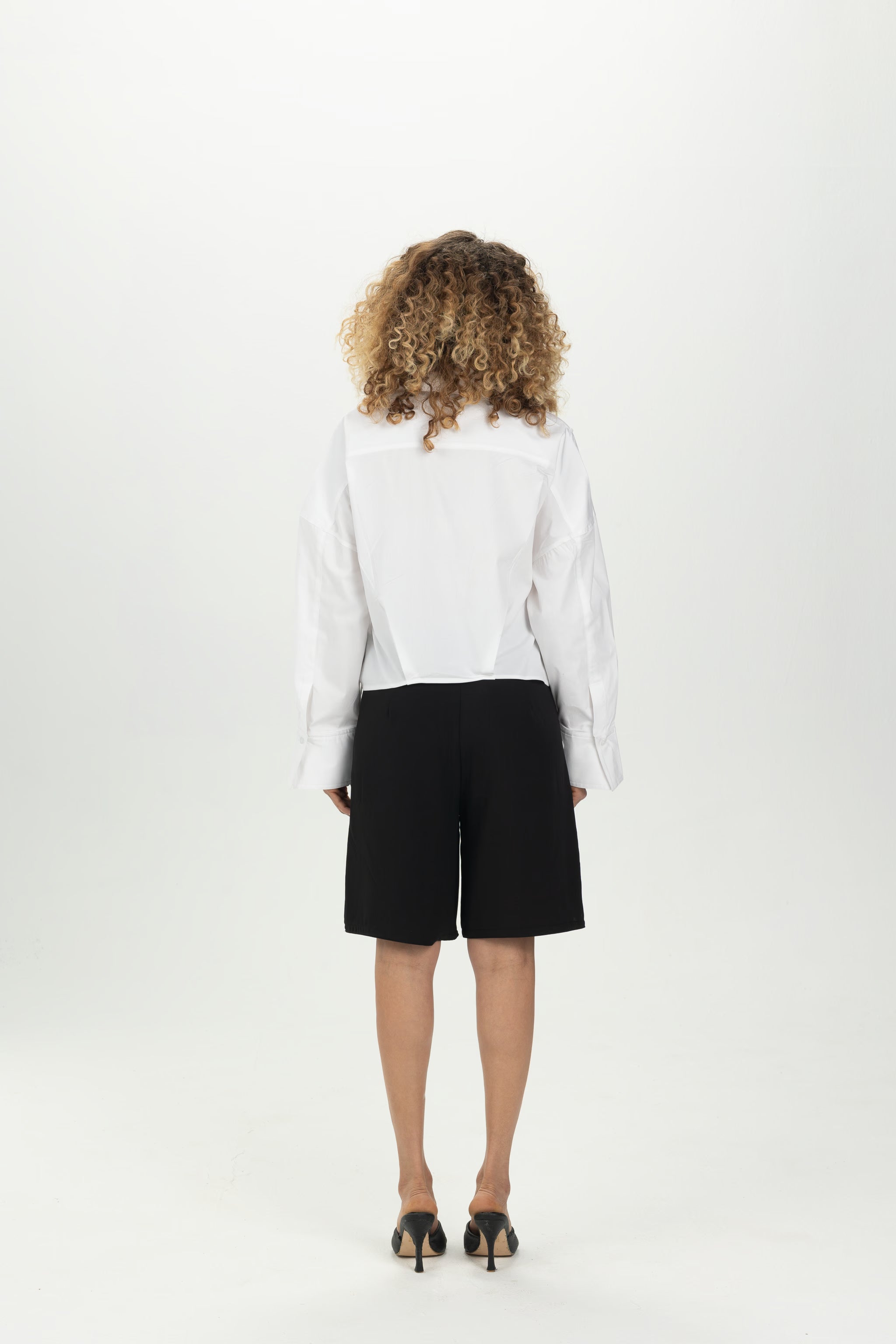 White Side Tie Multiway Shirt