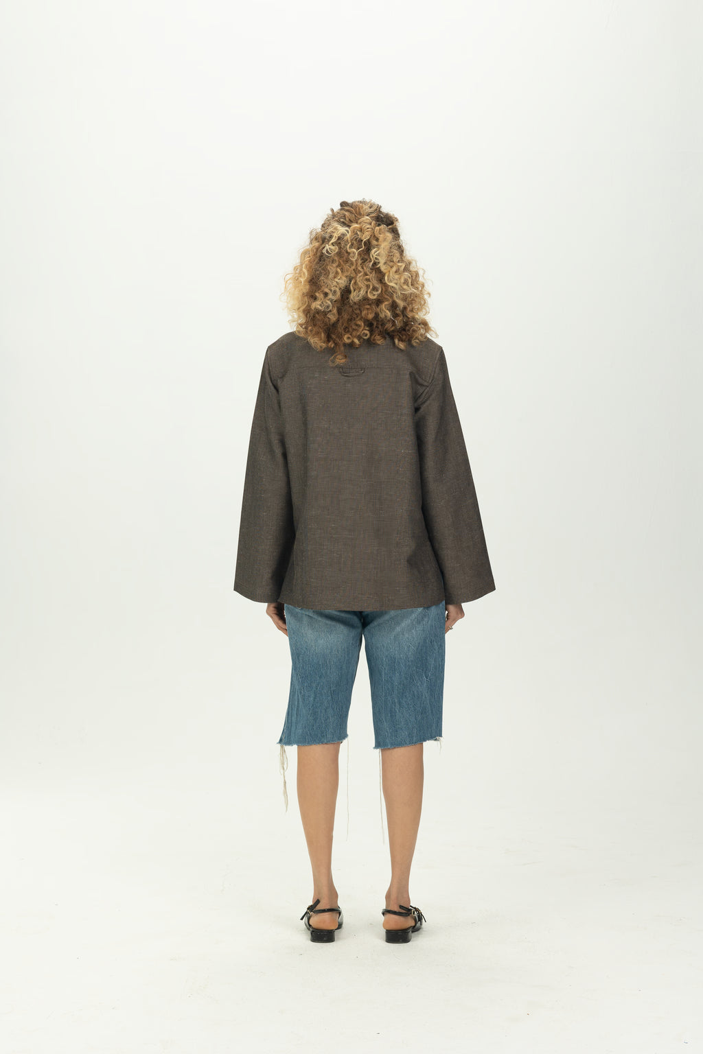 Brown Boxy Pocket Overshirt