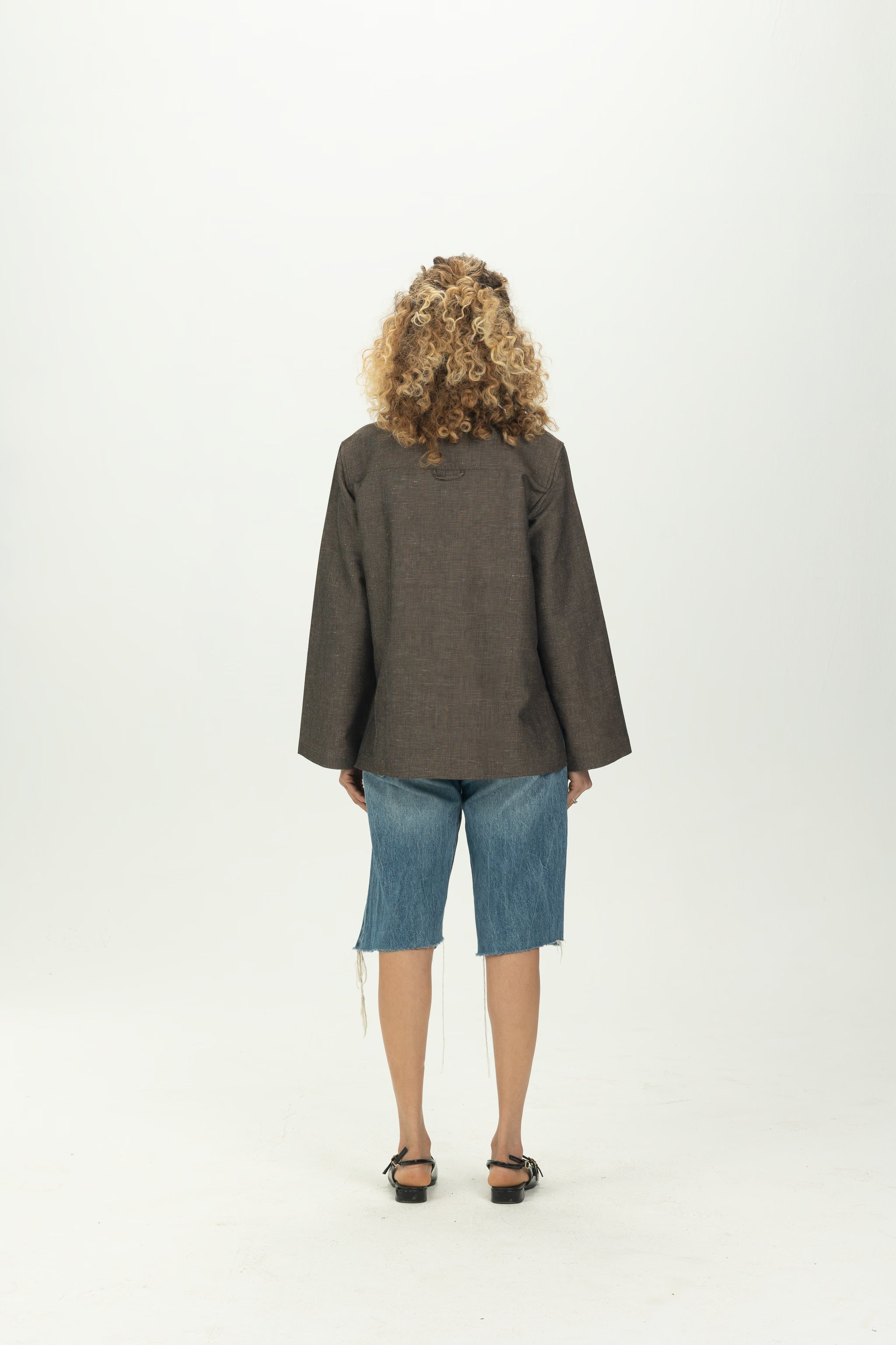 Brown Boxy Pocket Overshirt